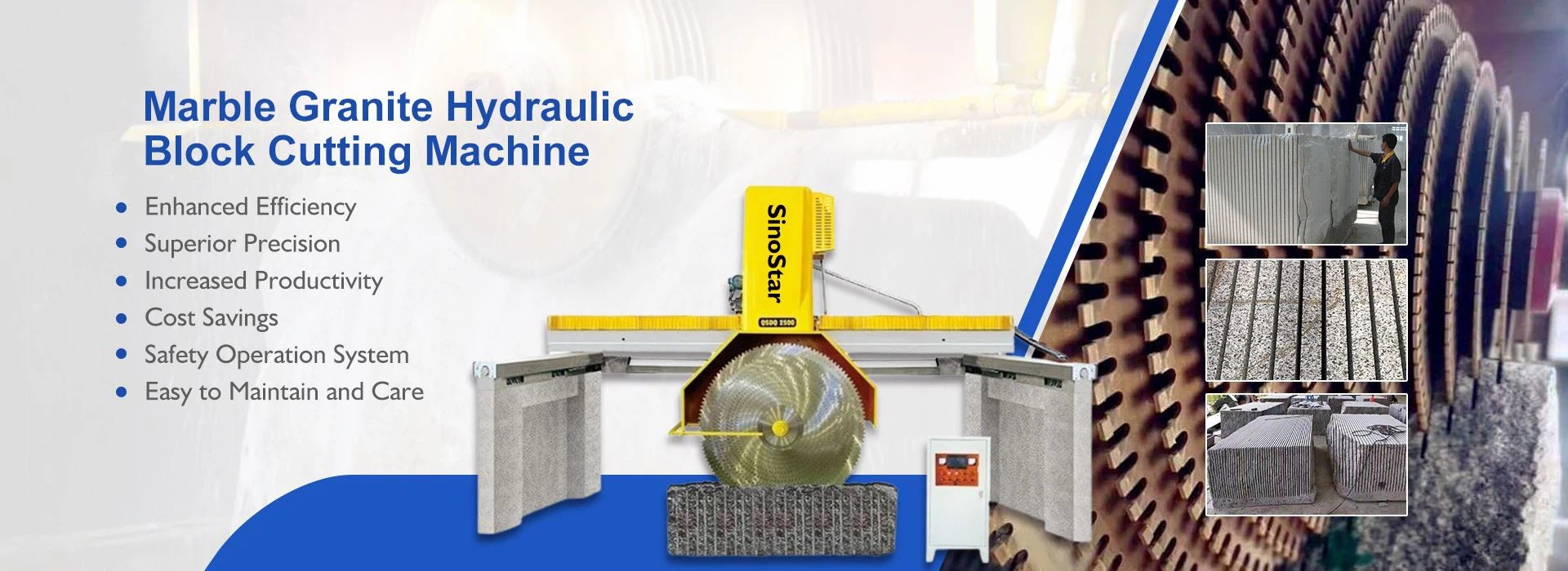 Marble Granite Hydraulic Block Cutting Machine